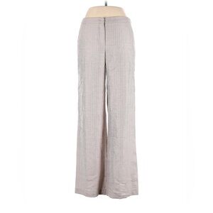 AMANDA WAKELEY size 8 herringbone cream wool pants in excellent condition